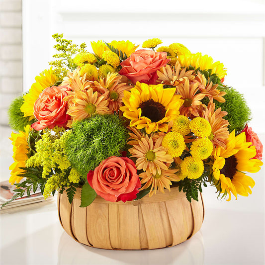 Harvest Sunflower Basket –  Citrus Valley Florist, West Covina CA