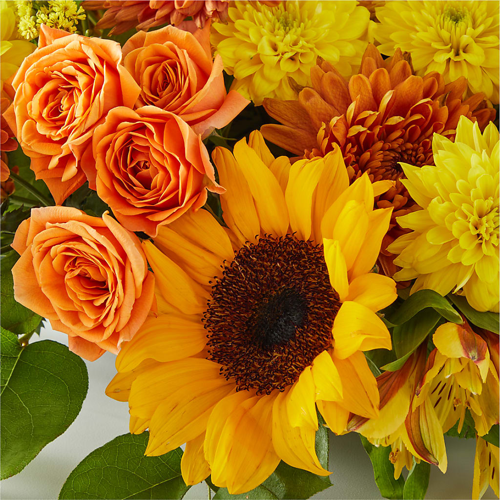 Autumn Harmony Centerpiece –  Citrus Valley Florist, West Covina CA