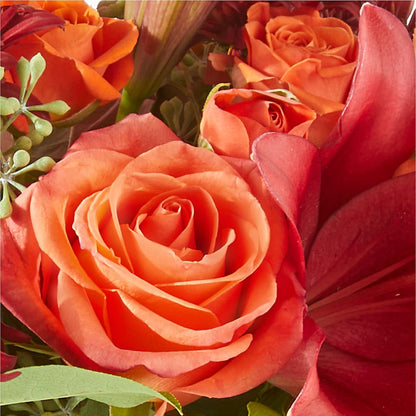 Crimson Leaves Bouquet –  Citrus Valley Florist, West Covina CA
