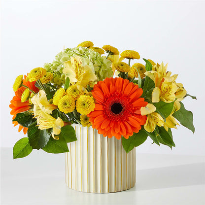 Autumn Sunshine Bouquet with Ivory Vase –  Citrus Valley Florist, West Covina CA