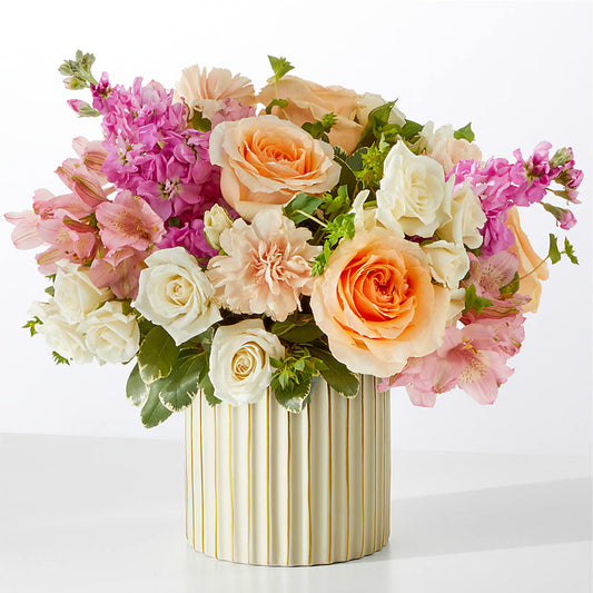 Paradise Bouquet with Ivory Vase –  Citrus Valley Florist, West Covina CA