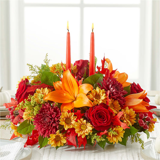 Autumn's Embrace Centerpiece –  Citrus Valley Florist, West Covina CA