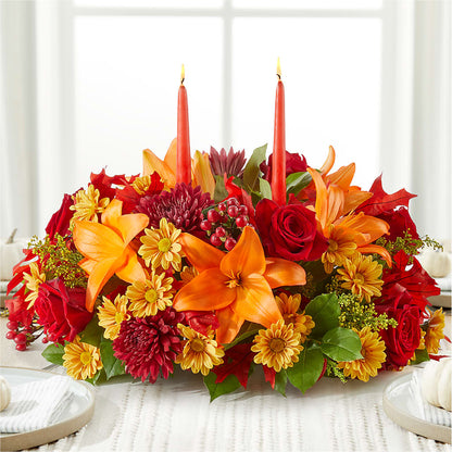Autumn's Embrace Centerpiece –  Citrus Valley Florist, West Covina CA