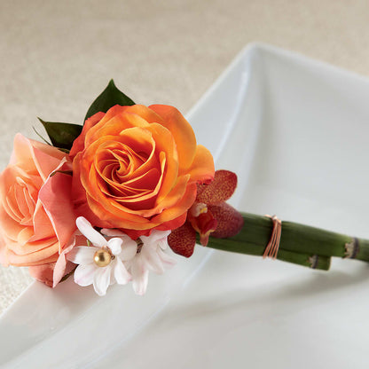 Sunset Dream Boutonniere –  Citrus Valley Florist, West Covina CA