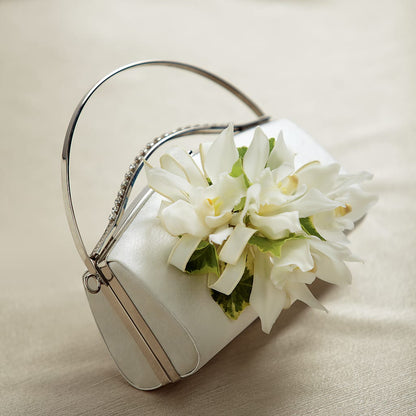 White Purse Decor –  Citrus Valley Florist, West Covina CA