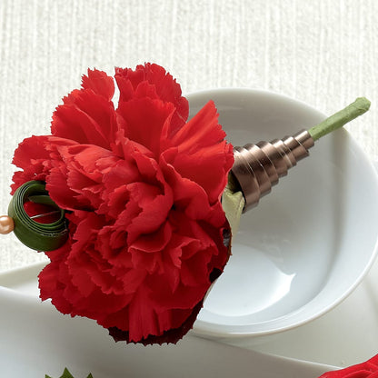 Red Carnation Boutonniere –  Citrus Valley Florist, West Covina CA